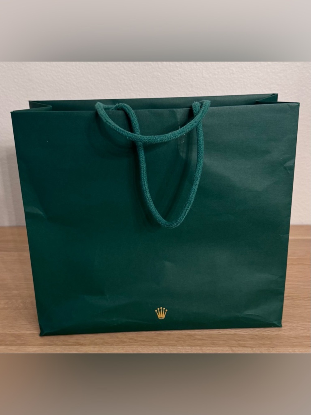 100% Authentic Rolex Green Medium Shopping Bag - Picture 2 of 9